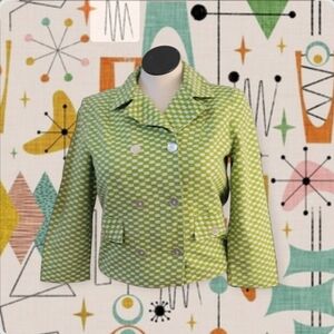 Green Checkered Women's Jacket